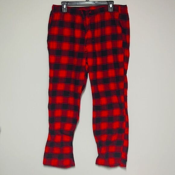 Gap Red and Black Buffalo Check Plaid Pajamas Pants - Picture 1 of 5